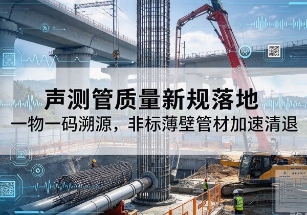 临平声测管质量新规落地，一物一码溯源，非标薄壁管材加速清退