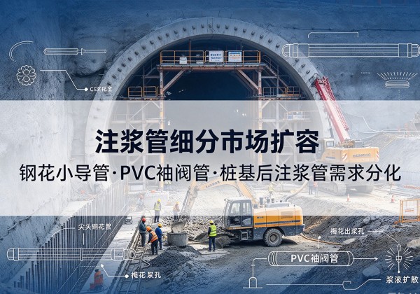 临平注浆管细分市场扩容，隧道钢花小导管、PVC 袖阀管、桩基后注浆管需求分化